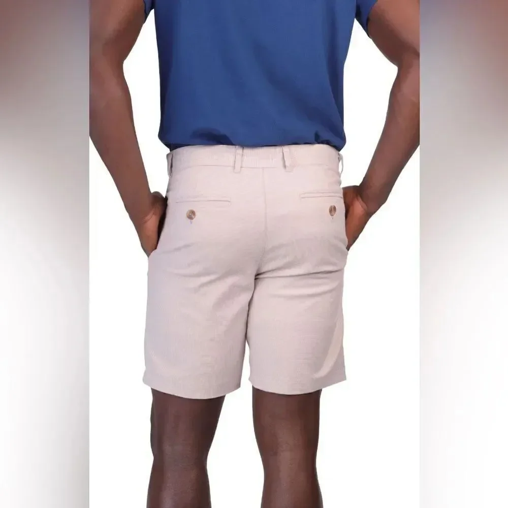 TailorByrd CONTRAST TRIM TEXTURED DOBBY SHORTS NEW khaki Size 38
